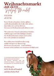 Flyer Weihnachtsmarkt Hofgut Mauloff 2026