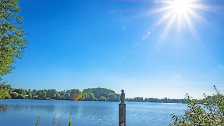 Vörder See mit Seemann Vörder See mit Seemann