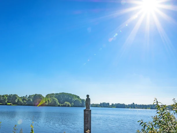 Vörder See mit Seemann Vörder See mit Seemann