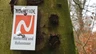 Markierungszeichen des NORDPFADES Hinterholz und Hohenmoor Markierungszeichen des NORDPFADES Hinterholz und Hohenmoor