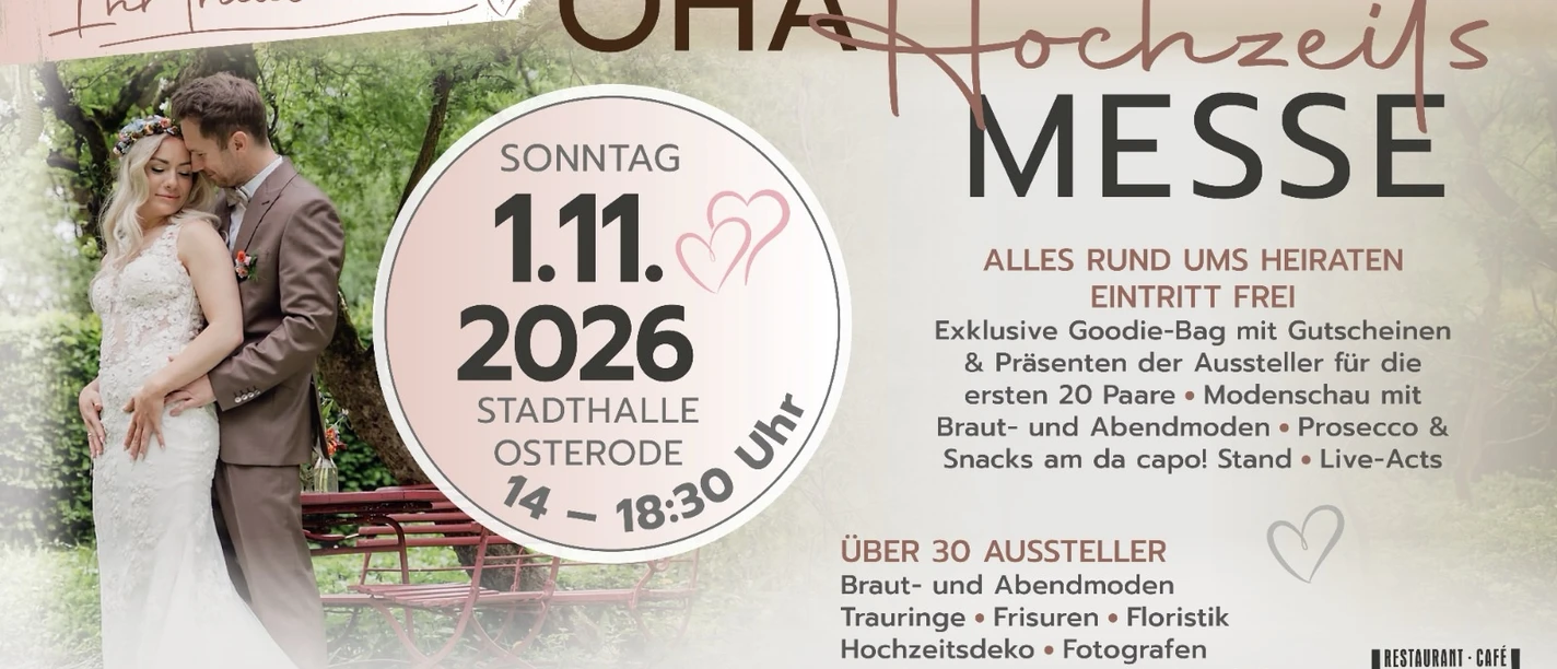 Hochzeitsmesse 2026 Hochzeitsmesse 2026