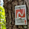 Markierungszeichen des NORDPFADES Eichholz und Franzhorn Markierungszeichen des NORDPFADES Eichholz und Franzhorn