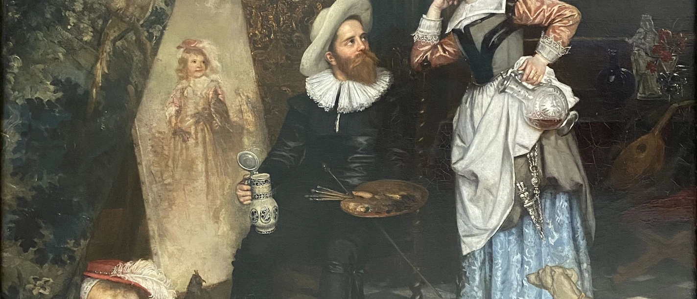 Julia Schily-Koppers, Der Maler im Patrizierhaus, 1889. Sammlung der Stadt Borken Julia Schily-Koppers, Der Maler im Patrizierhaus, 1889. Sammlung der Stadt Borken