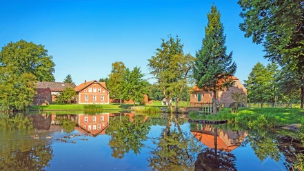 Wassermühle Bademühlen mit Mühlenteich Wassermühle Bademühlen mit Mühlenteich