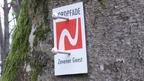 Markierungszeichen des NORDPFADES Zevener Geest Markierungszeichen des NORDPFADES Zevener Geest