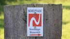 Markierungszeichen des NORDPFADES Rotenburger Wasserreich Markierungszeichen des NORDPFADES Rotenburger Wasserreich