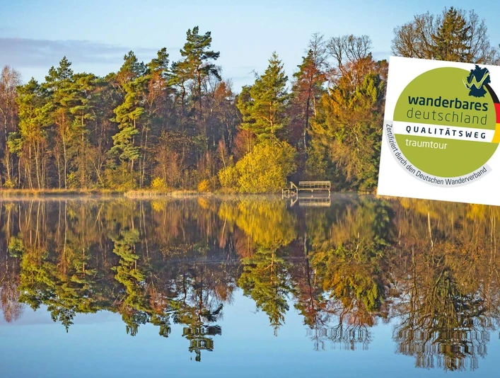 Der Bullensee mit dem Zertifikat des NORDPFADES Dör't Moor Der Bullensee mit dem Zertifikat des NORDPFADES Dör't MoorThe Bullensee with the certificate of the NORDPFAD Dör't MoorBullensee med certifikatet fra NORDPFAD Dör't MoorDe Bullensee met het certificaat van de NORDPFAD Dör't Moor