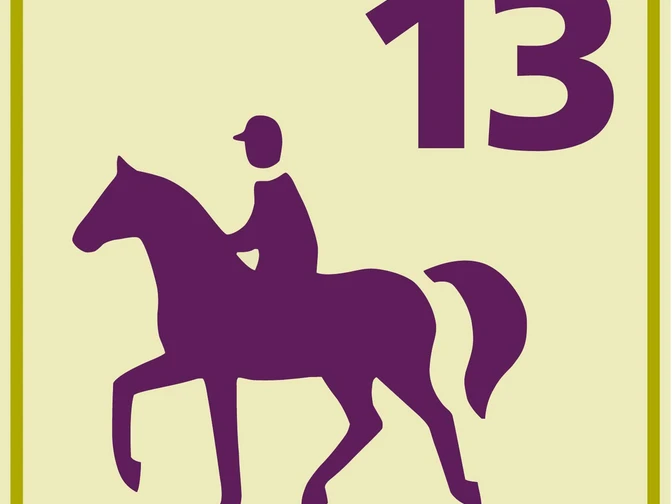 Die Wegkennzeichnung der Reittour 13 Die Wegkennzeichnung der Reittour 13
