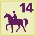 Die Wegkennzeichnung der Reittour 14 Die Wegkennzeichnung der Reittour 14