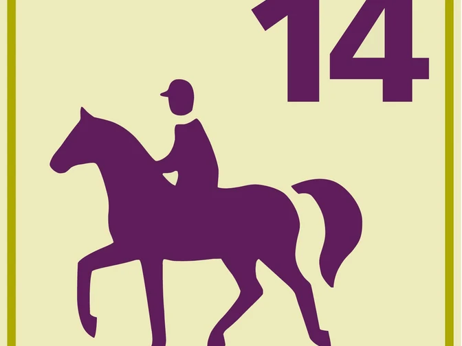 Die Wegkennzeichnung der Reittour 14 Die Wegkennzeichnung der Reittour 14
