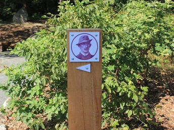 Wegweiser Wanderweg Wegweiser Wanderweg Auf den Spuren von Hermann Löns