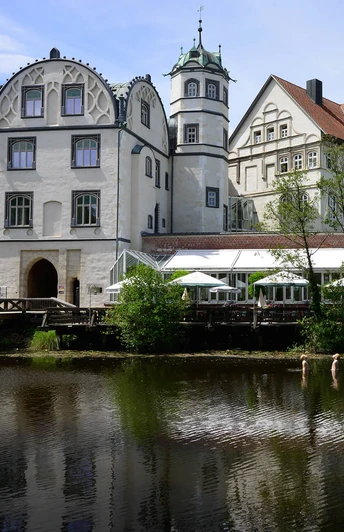 Schloss Gifhorn Blick auf das Gifhorner Welfenschloss mit Schlossgraben