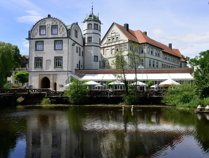Schloss Gifhorn Blick auf das Gifhorner Welfenschloss mit Schlossgraben