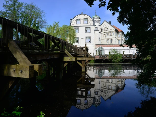 Blick auf das Gifhorner Schloss Blick auf das Gifhorner Schloss mit Schlossgraben