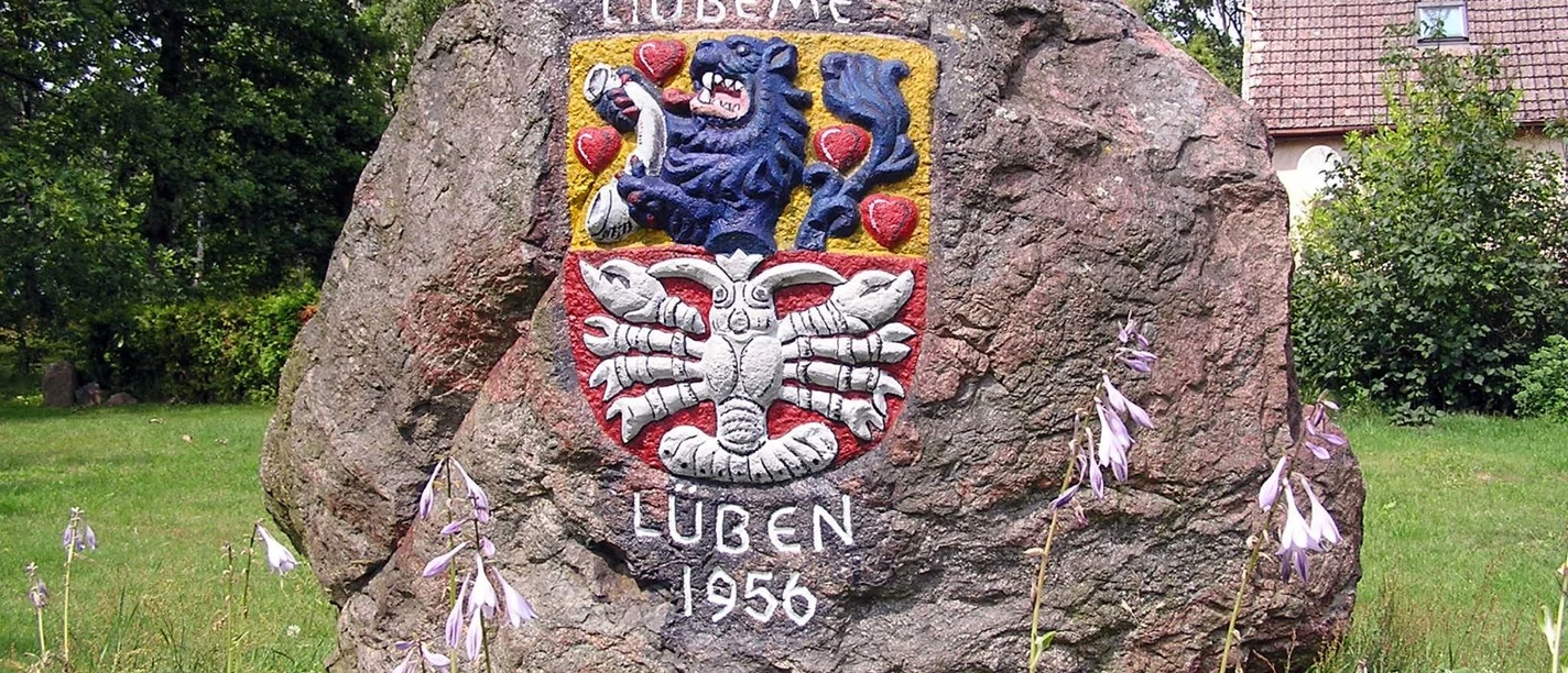 Grenzstein in Lüben Grenzstein in Lüben in der Südheide Gifhorn