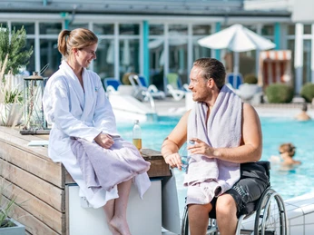 Außenbecken in der Driburg Therme