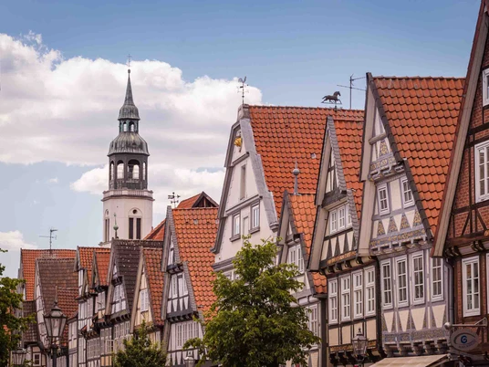 Die Zöllnerstraße in der Celler Altstadt Die Zöllnerstraße in der Celler AltstadtThe Zöllnerstraße in the old town of Celle
