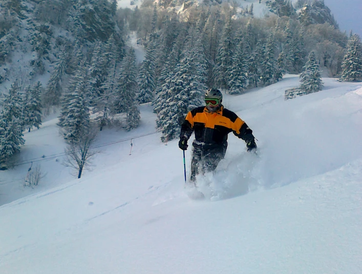 Skifahren am Hochfelln