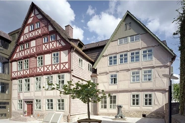 Ansicht des FachwerkhausesView of the half-timbered house