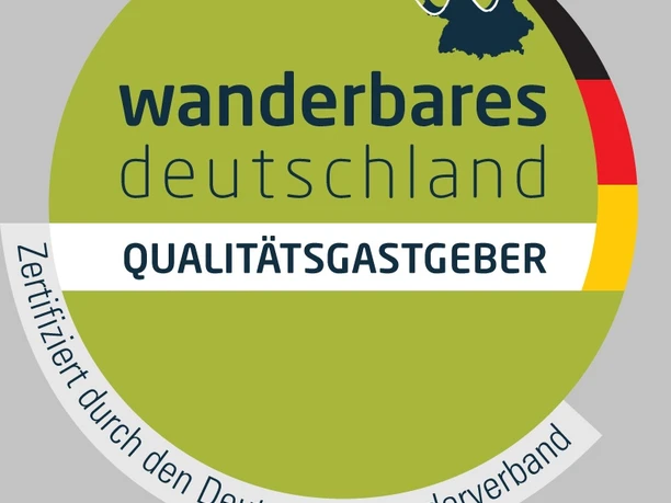 Gütesiegel Qualitätsgastgeber Wanderbares Deutschland Das Gütesiegel "Wanderbares Deutschland" signalisiert zertifizierte Qualität für wanderfreundliche Gastgeber.