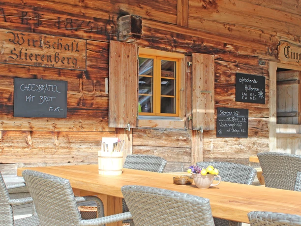Terrace of the Stierenberg mountain restaurant
