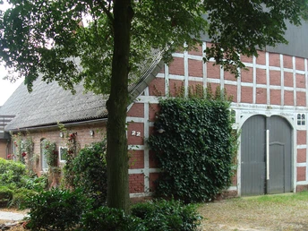 Der historische Altbau des Ferienhof Osteland