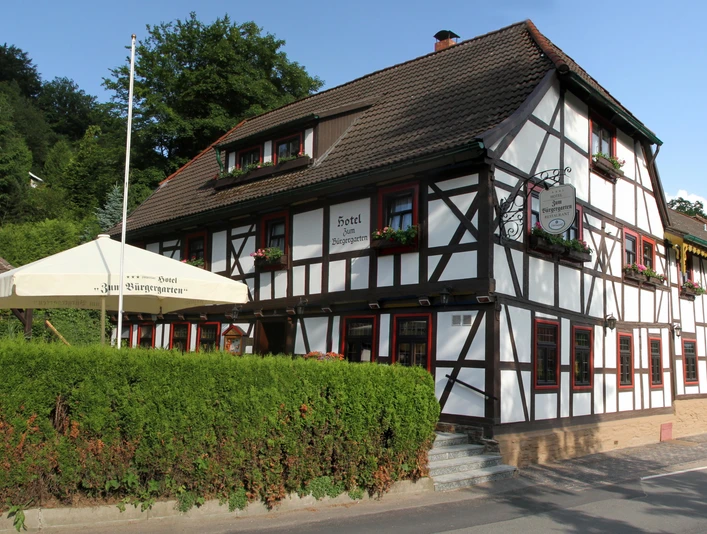Hotel Zum Bürgergarten in Stolberg - Außenansicht