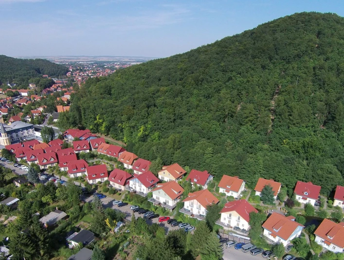 Hasseröder Ferienpark in Wernigerode aus der Vogelperspektive