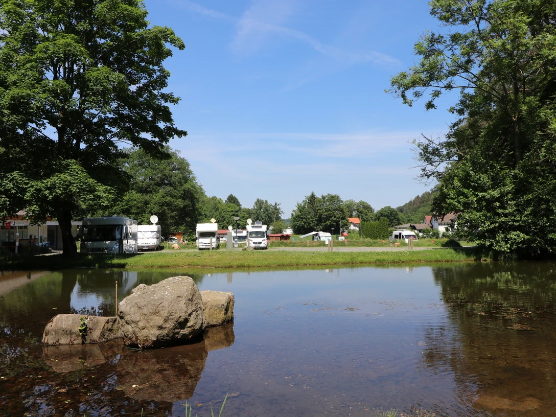 Wohnmobilstellplatz an der Sole Therme