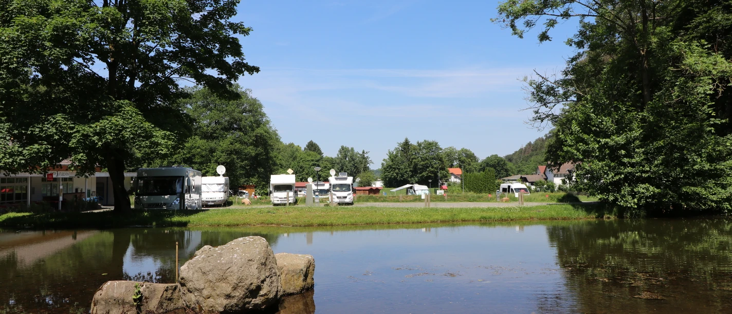 Wohnmobilstellplatz an der Sole Therme