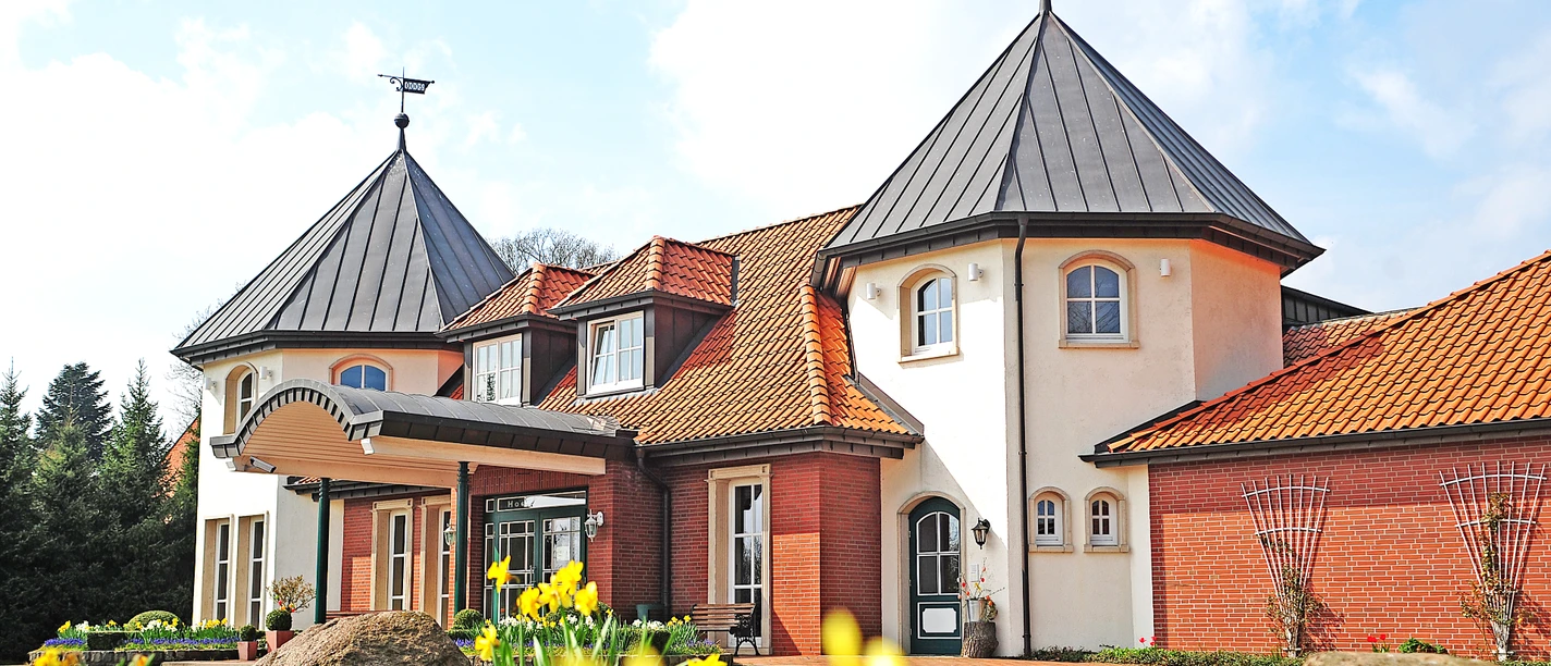 Hintereingang vom Hotel Landgut Stemmen Back entrance of the Hotel Landgut Stemmen