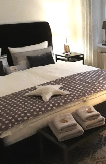 Ein gemütliches Gästezimmer in der Alten Tischlerei