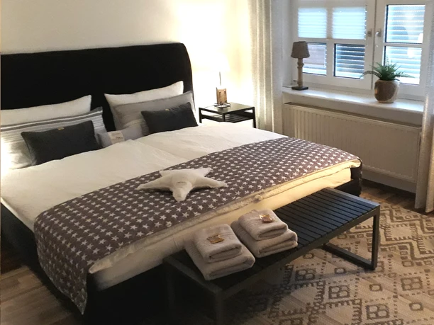 Ein gemütliches Gästezimmer in der Alten Tischlerei Ein gemütliches Gästezimmer in der Alten Tischlerei