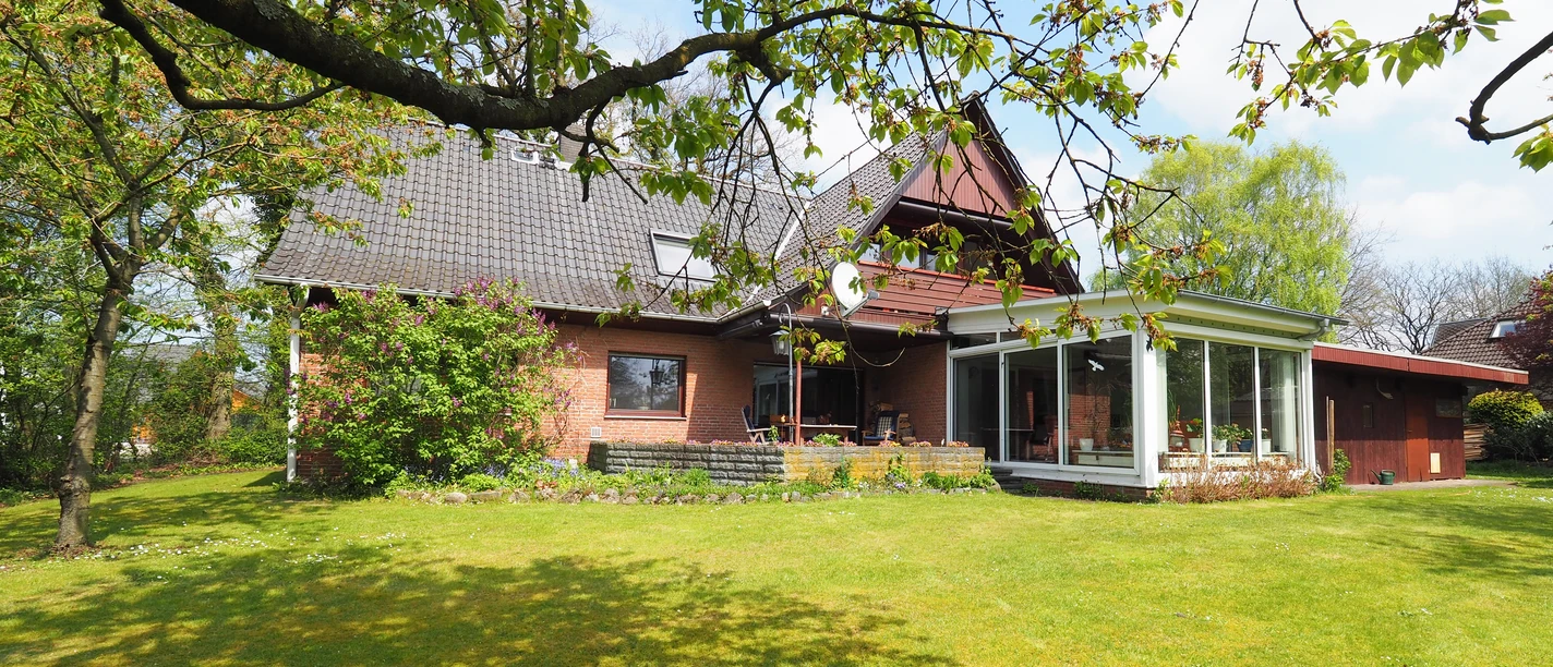 Buitenaanzicht vakantiewoning Reithenweg