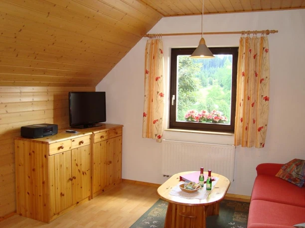 TV-Ecke mit SAT-TV und Hifi-Anlage