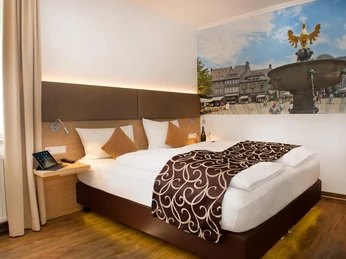 City Appartements am Wall Goslar - Schlafzimmer Rammelsberg