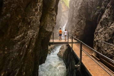 Abenteuer Wasserfallsteig in der Mittenwalder Leutaschklamm