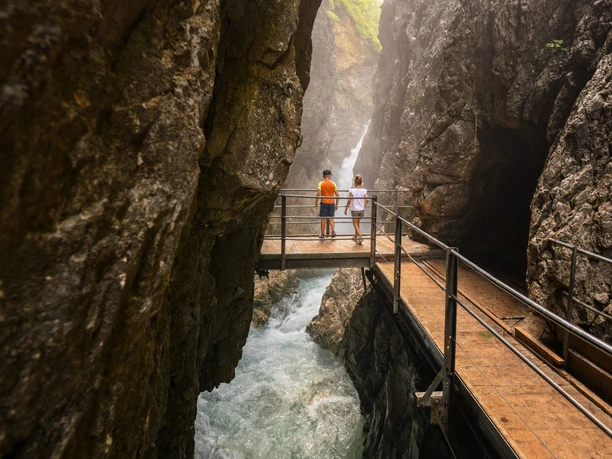 Abenteuer Wasserfallsteig in der Mittenwalder Leutaschklamm