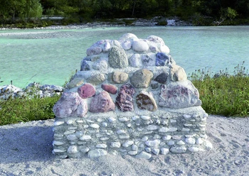 Kieselsteinlehrpfad bei Krün an der Isar