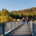 Wanderung um den Isarstausee im Herbst