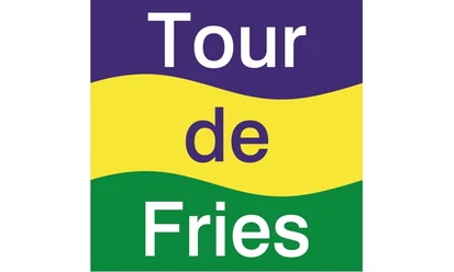 Das blau-gelb-grüne Logo weist Ihnen den Weg auf der Tour de Fries