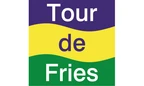 Das blau-gelb-grüne Logo weist Ihnen den Weg auf der Tour de Fries Das blau-gelb-grüne Logo weist Ihnen den Weg auf der Tour de Fries
