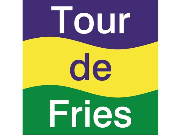 Das blau-gelb-grüne Logo weist Ihnen den Weg auf der Tour de Fries