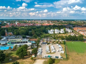 Celler Wohnmobilstellplatz, Luftaufnahme Celler Wohnmobilstellplatz, LuftaufnahmeCelle Caravan Park, Aerial view