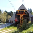 Blick auf die Fichtelberg-Schwebebahn