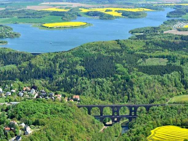 Talsperre Pöhl - Überblick der Region