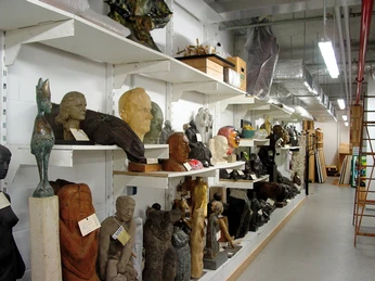 Blick ins Depot der Neuen Sächsischen Galerie