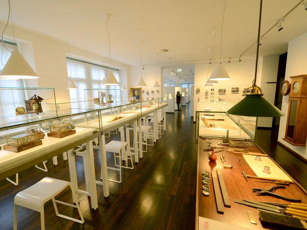 Ein Blick in die Ausstellung des Deutschen Uhrenmuseums Glashütte