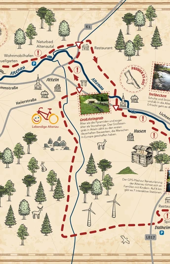 Karte Radtour: Lebendige Altenau