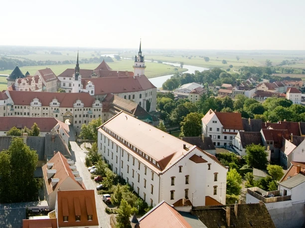 Historische Altstadt Torgau mit Schloss Hartenfels